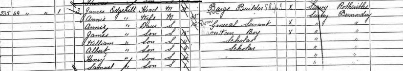 1891 census james edghill